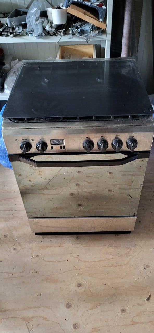 Gasfornuis met electrische oven