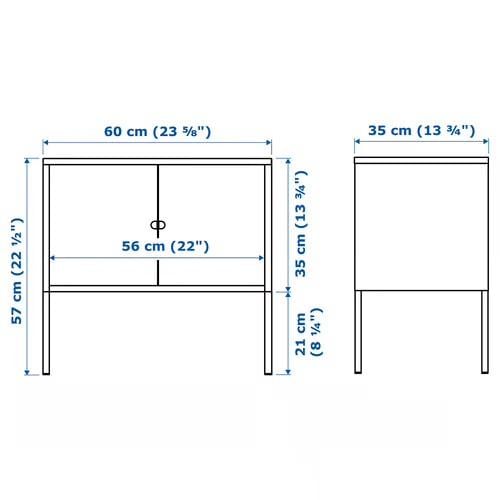2x IKEA LIXHULT kast metaal grijs (60x35) €20 voor beide