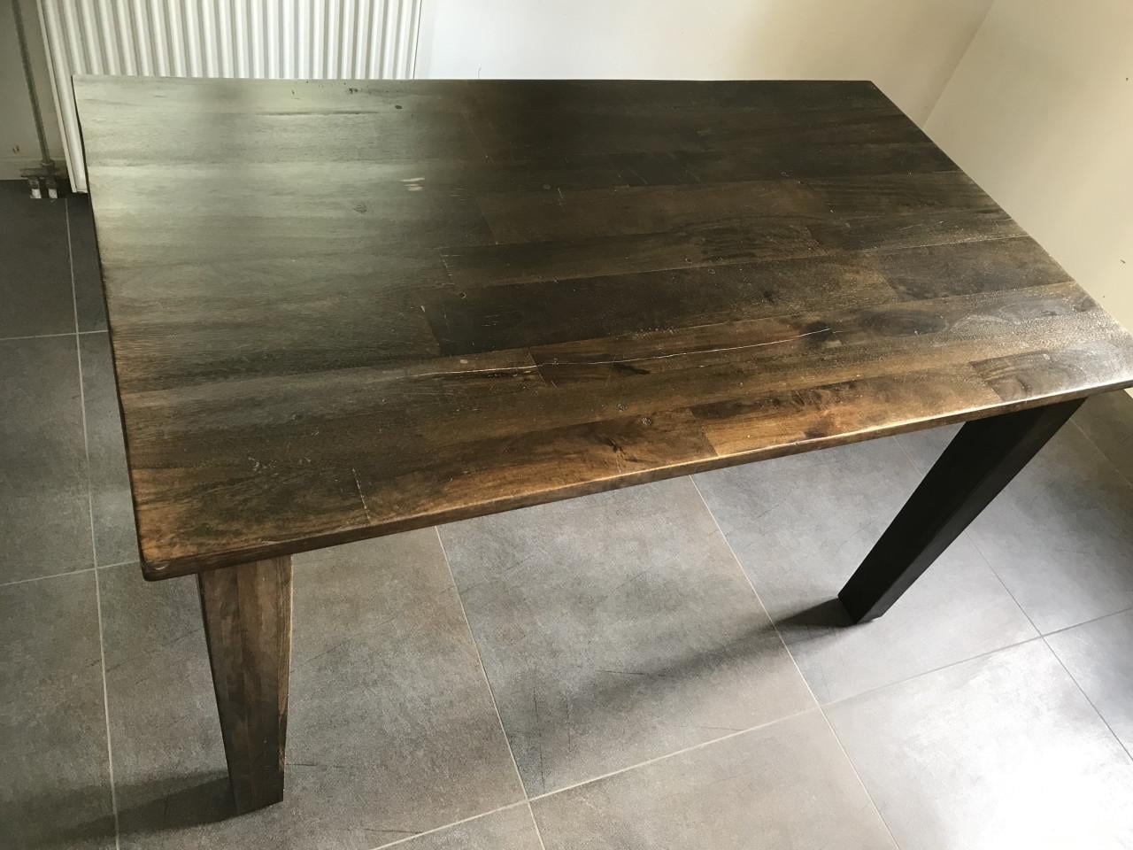 Koloniale tafel/bureau met evt bureaulade meubel