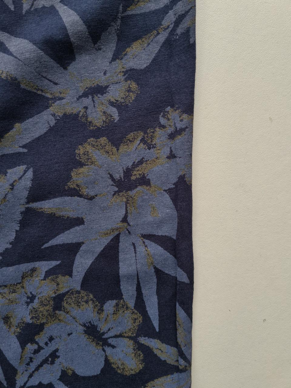 WE donker blauw / blauw print Tshirt Maat XXL