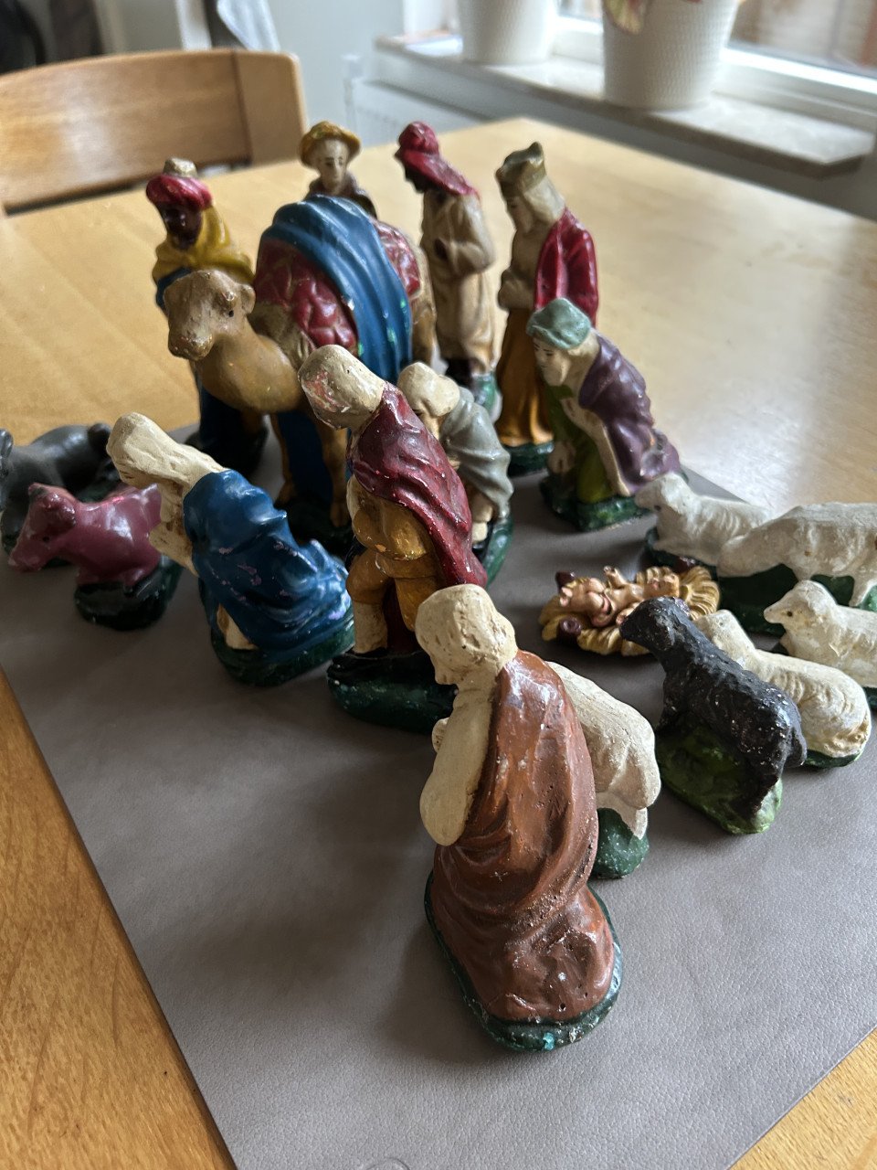 Kerstgroep beelden jaren 50-60