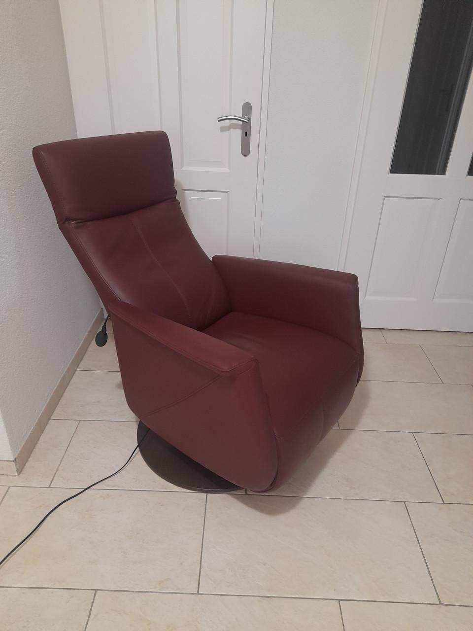 Prominent lederen Sta- op- stoel (in goede staat )