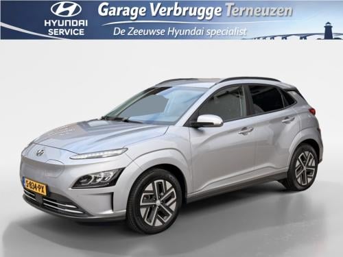 Hyundai Kona ev premium 64 kwh 3 fase | luxe uitvoering | navigatie | hud |
