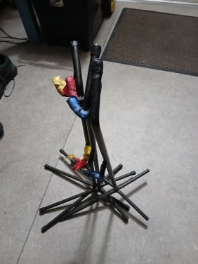 3 fiets standaards voor fiets weg te zetten of af te soppen