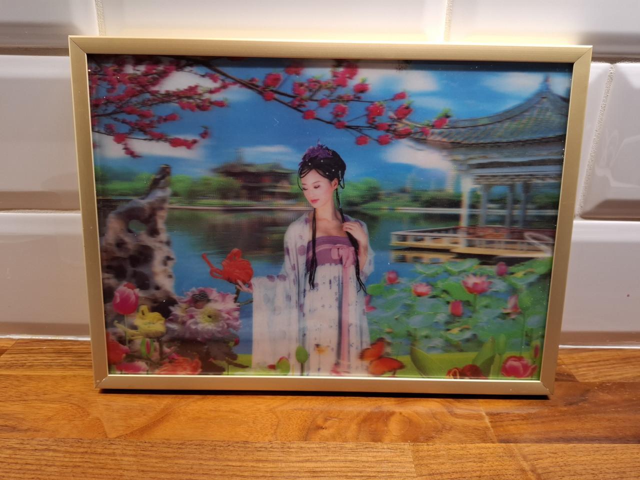 Fotolijst met 3d afbeelding