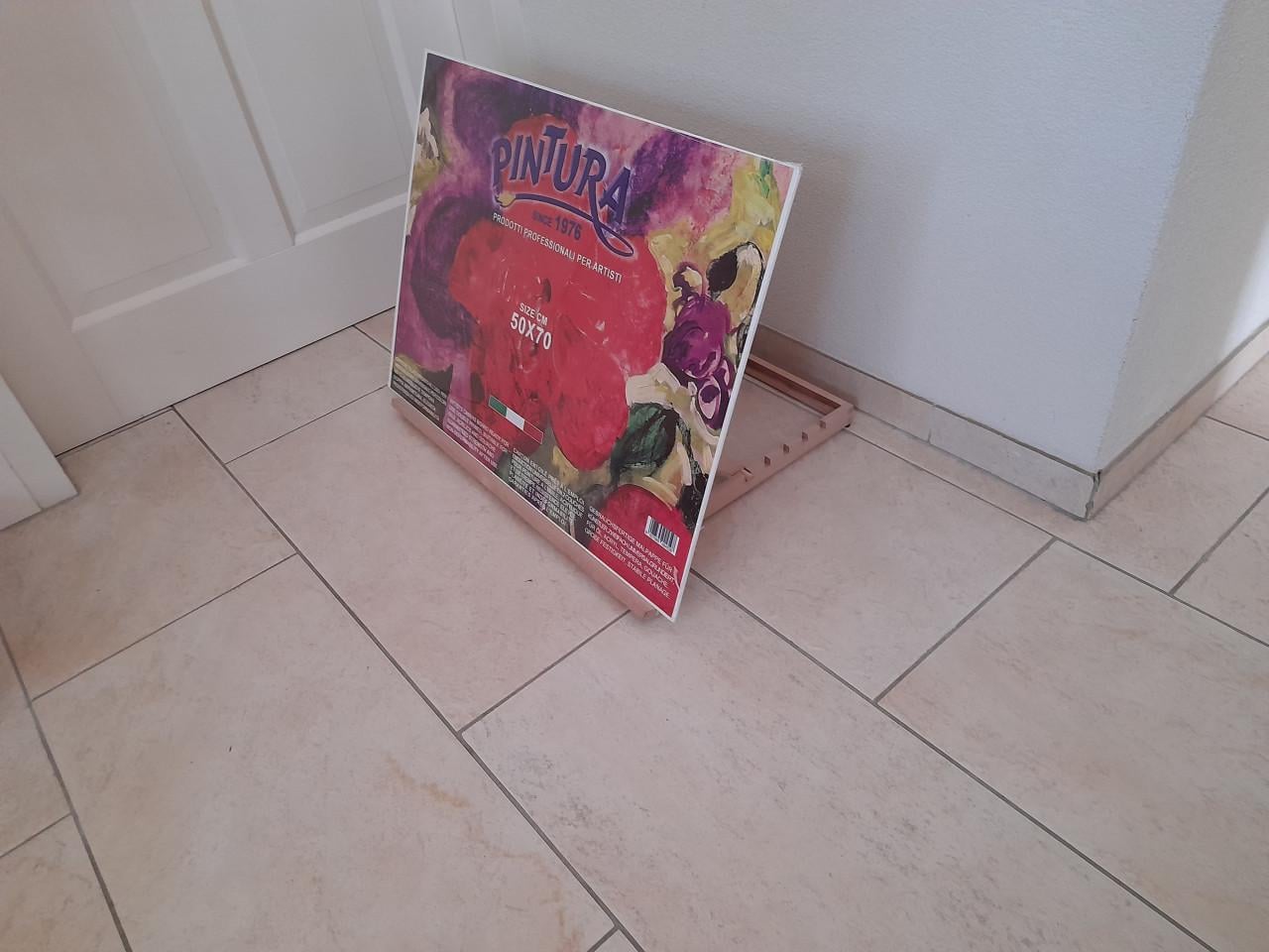 Zieler Tafelezel 62,5 x 45 met nieuwe canvas (in goede nette staat)