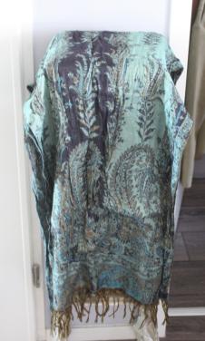 Sjaal met groene print