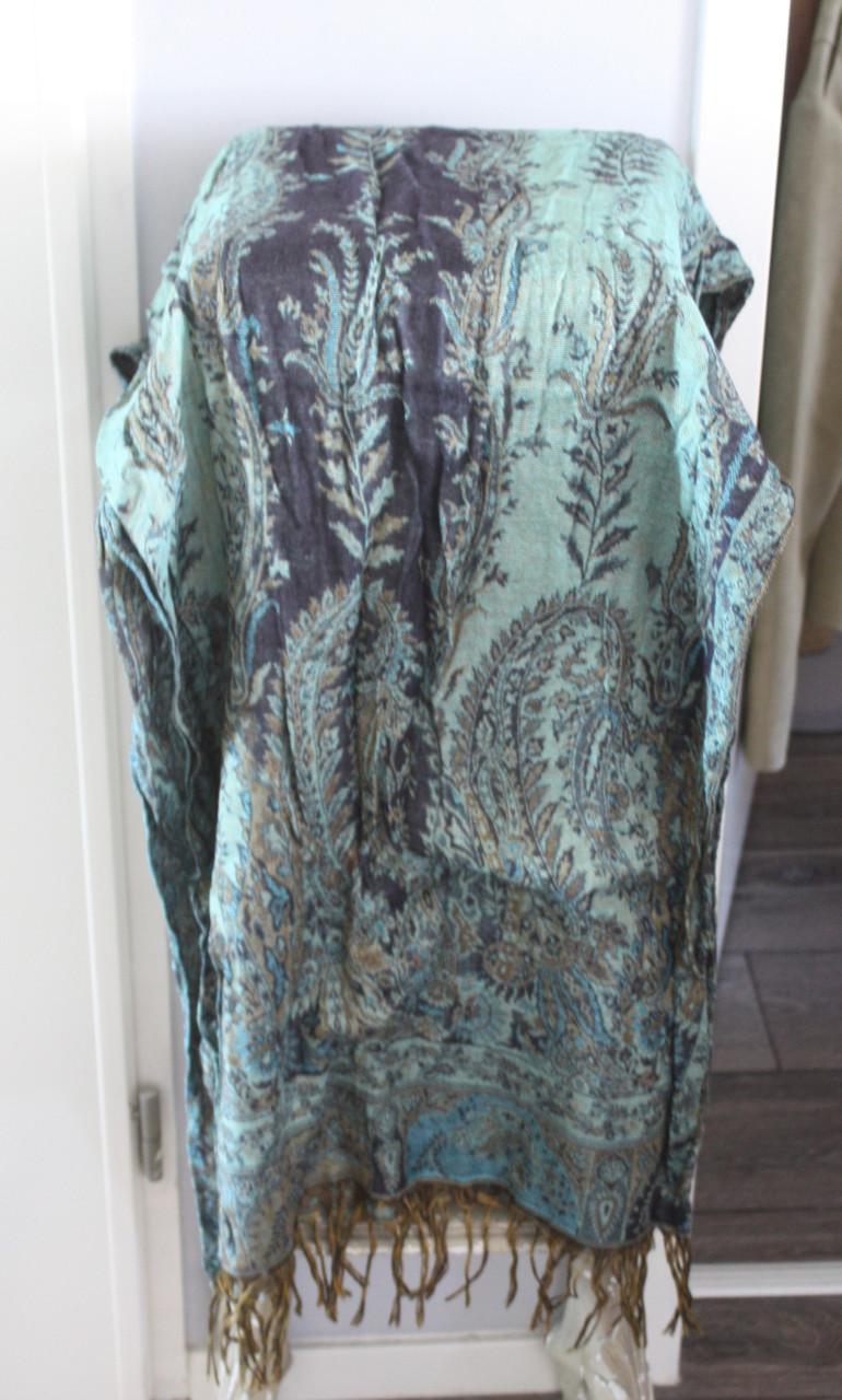 Sjaal met groene print
