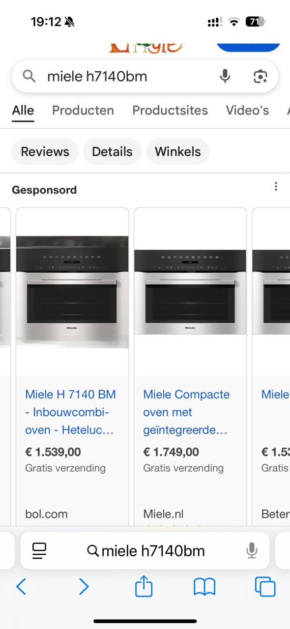 Miele combimagnetron oven