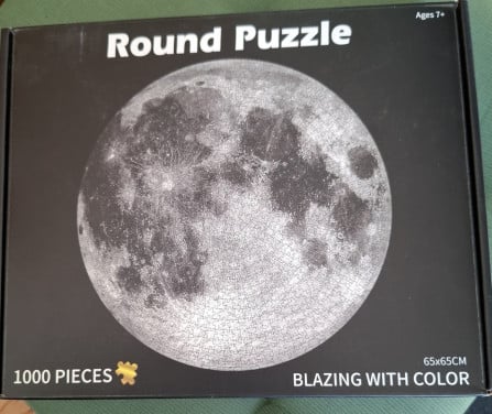 Round Puzzle, De Maan: MOEILIJK!, 1.000 st., 65 x 65cm.
