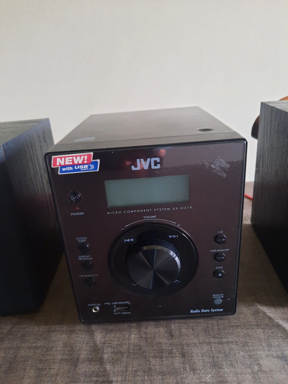 Zwarte cdspeler jvc