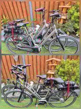 Setje elektrische fietsen Batavus | bezorgen mogelijk.