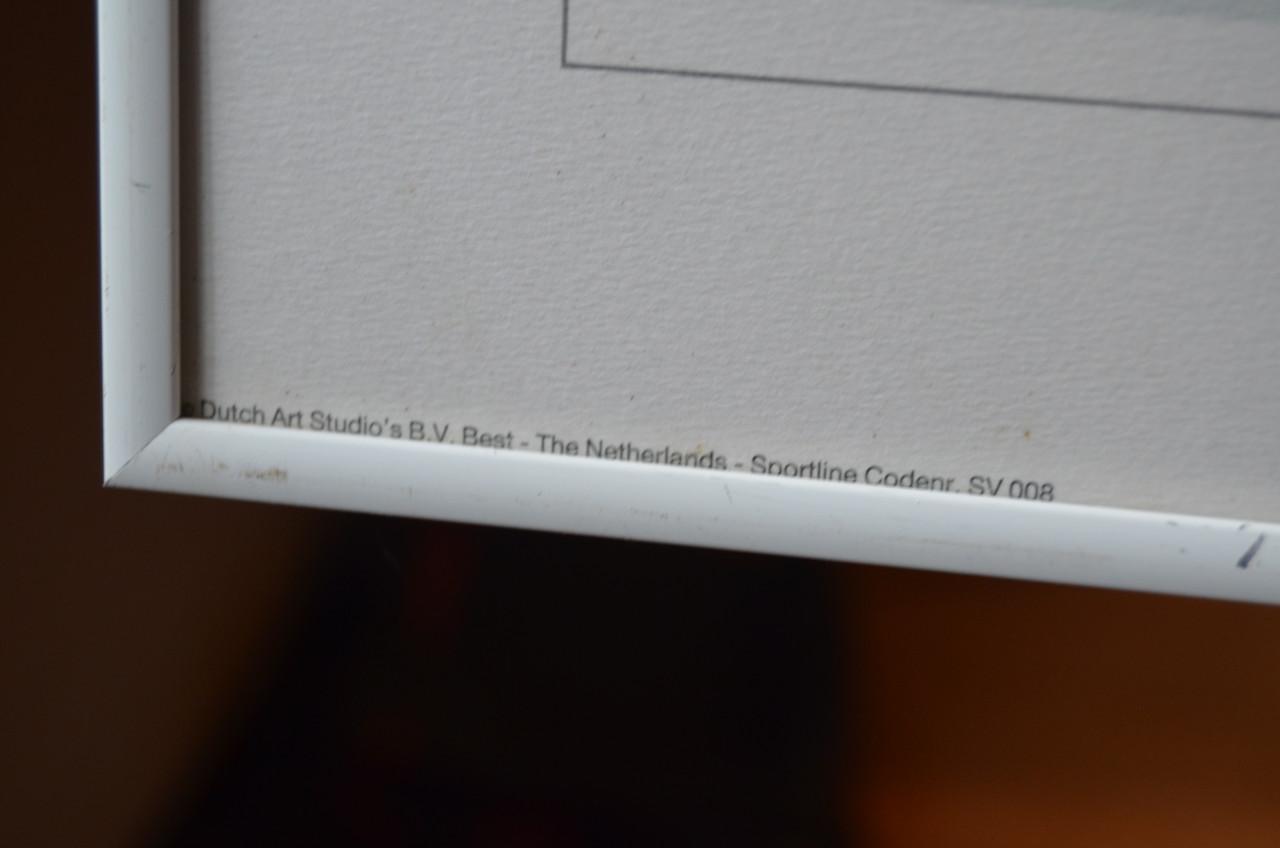 Litho 'Jockey te paard' Twan vd Vorstenbosch, gesigneerd