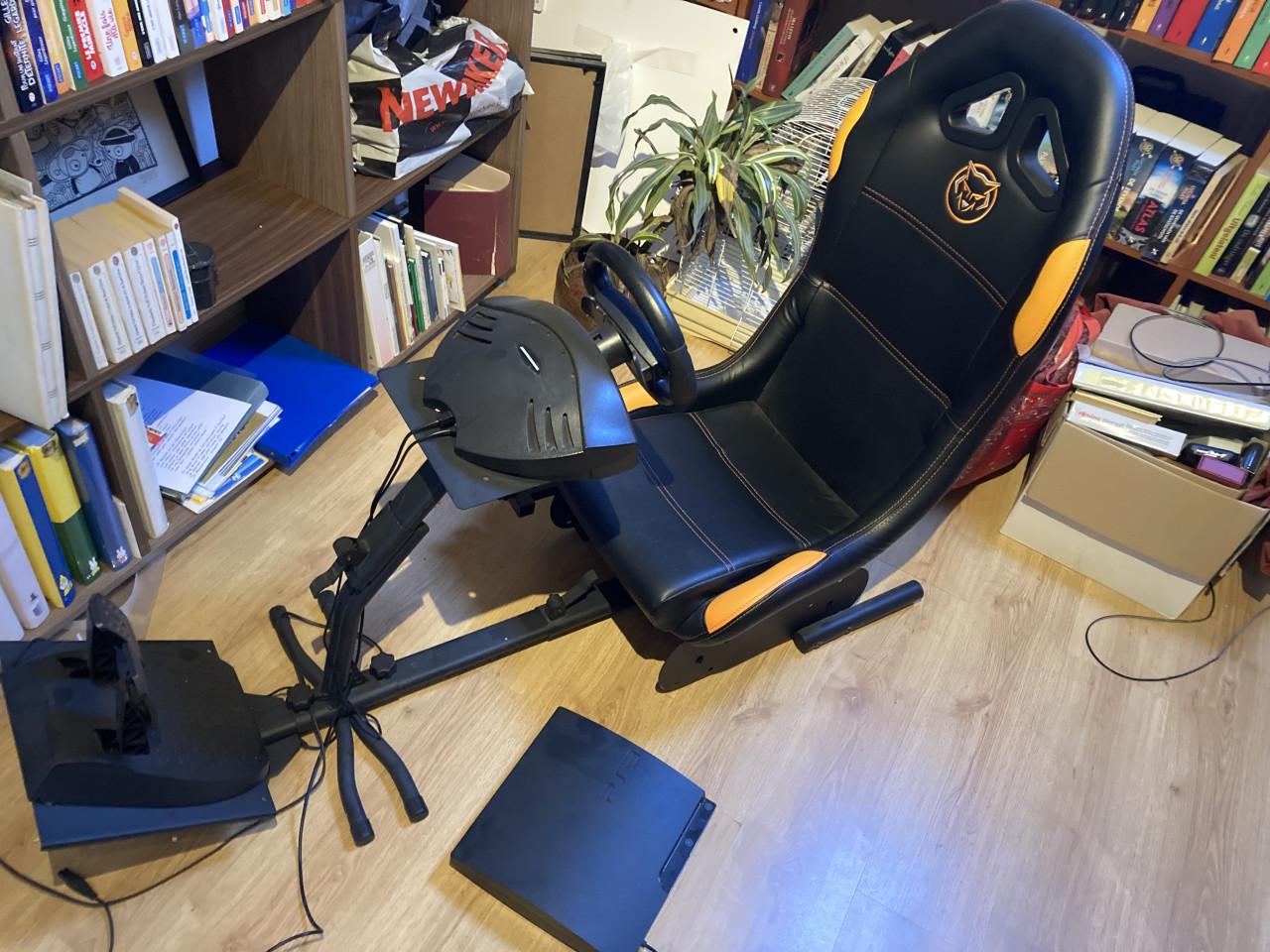 Race simulator stoeltje pedalen stuur PS3