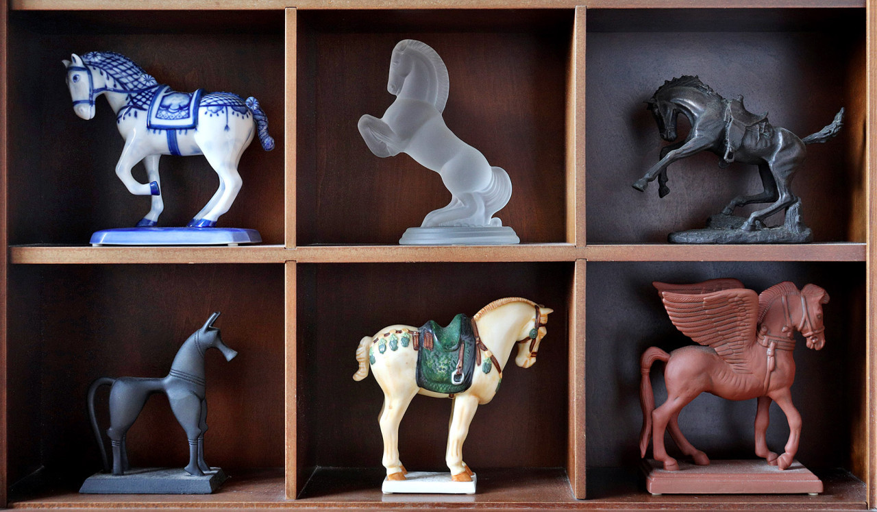 Collectie Klassieke Paardensculpturen