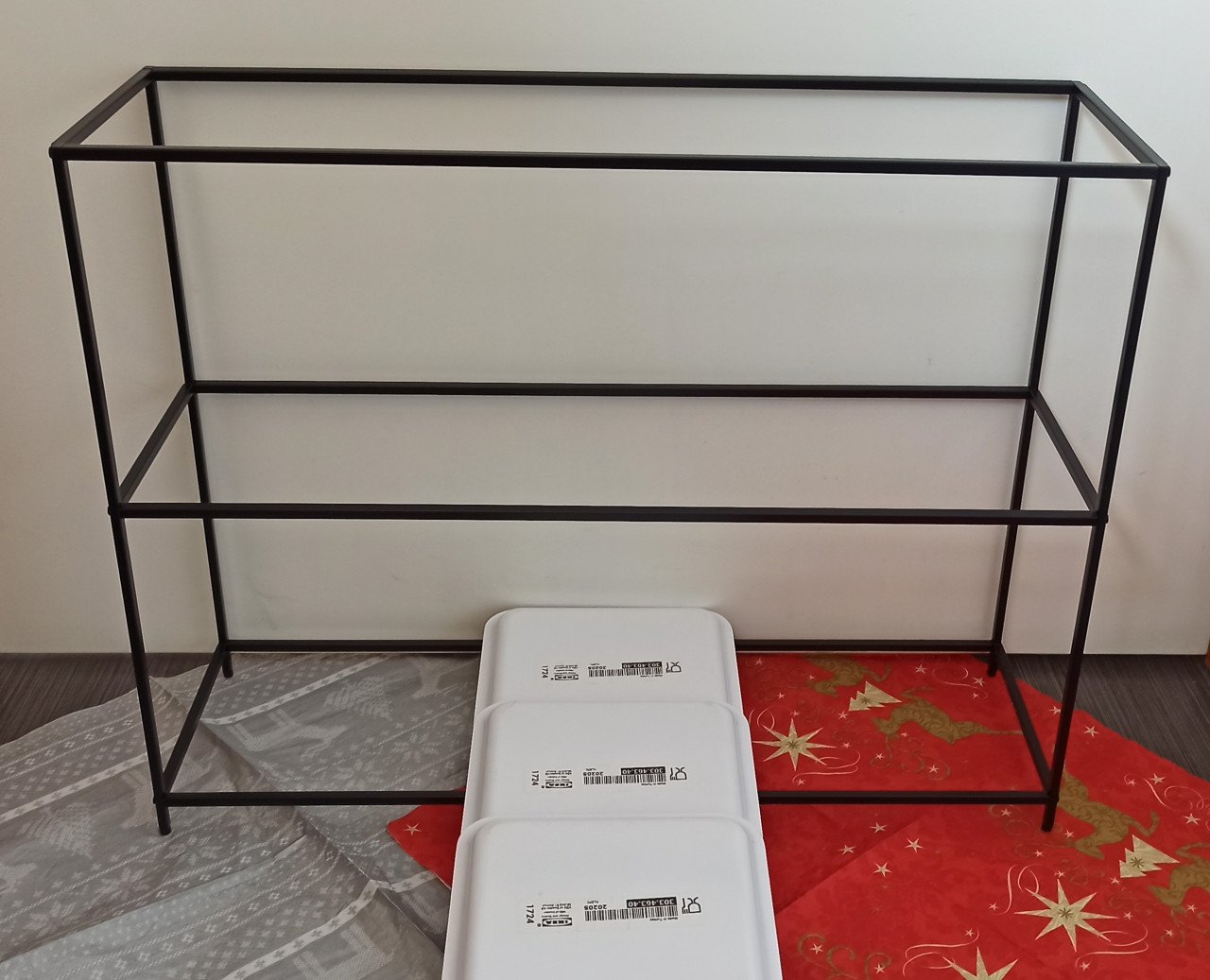 Ikea Sammanhang rek + 3 x dienblad Ypperlig 50 x 16 cm