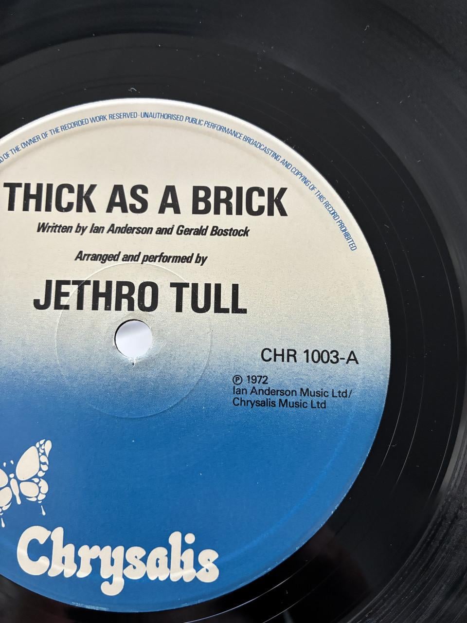Jethro Tull 1972 LP