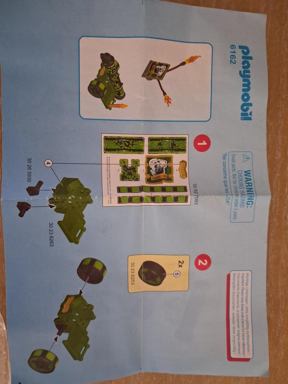 Playmobil piratenkapitein met groen kanon set 6162