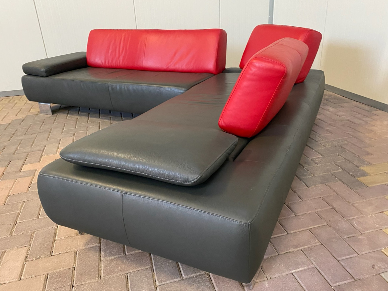 GRATIS LEVERING HEEL NL Design Montel Echt Leer Hoekbank