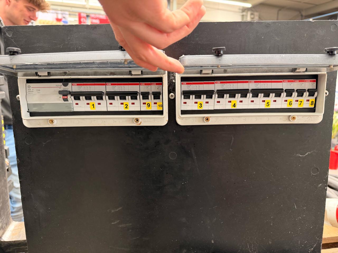 Mobiele verdeler massief rubber