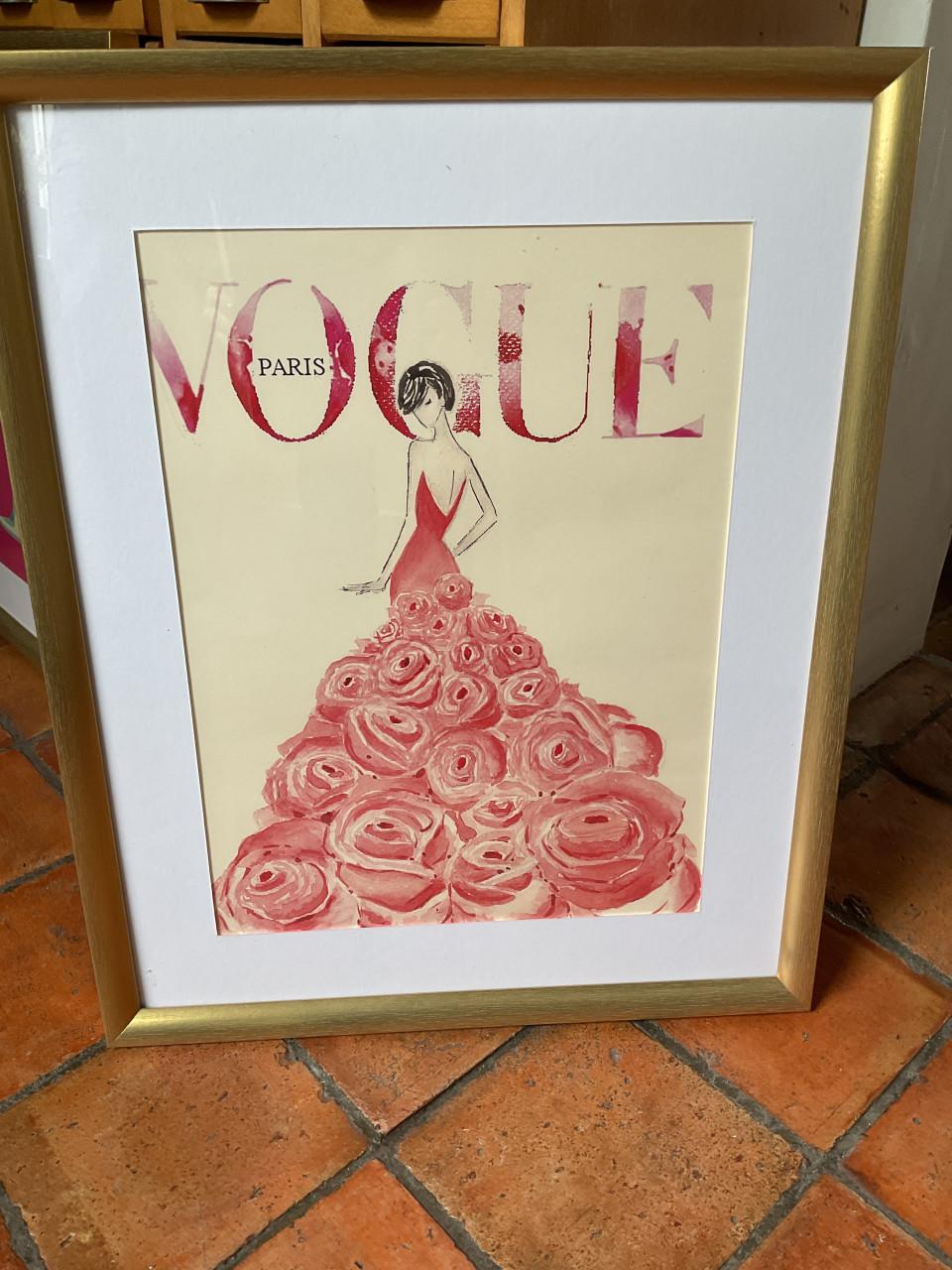 Vogue affiche in lijst