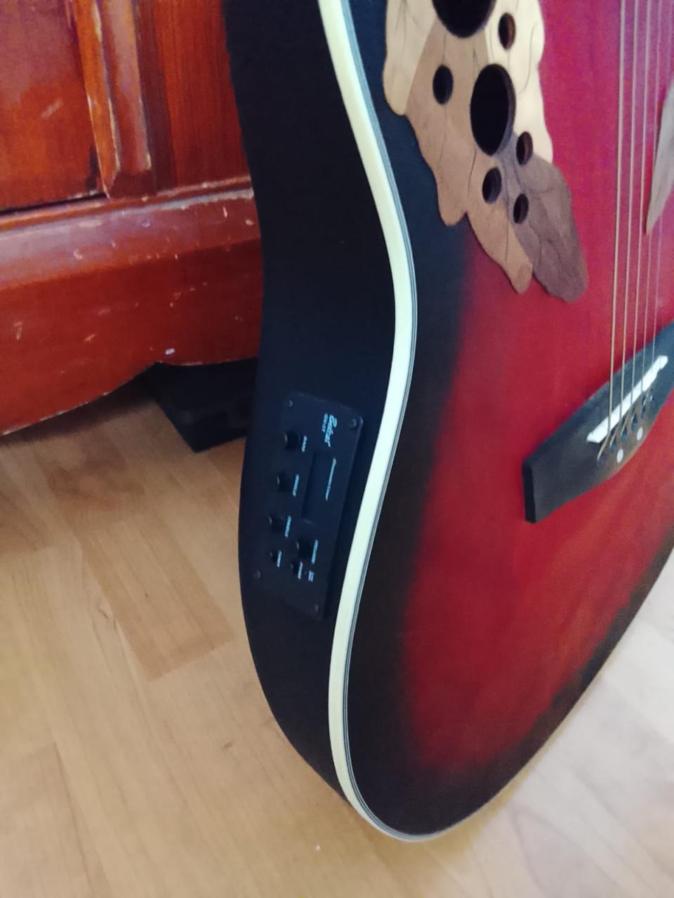 Gitaar, elektro-akoestisch, roundback, Gear4music