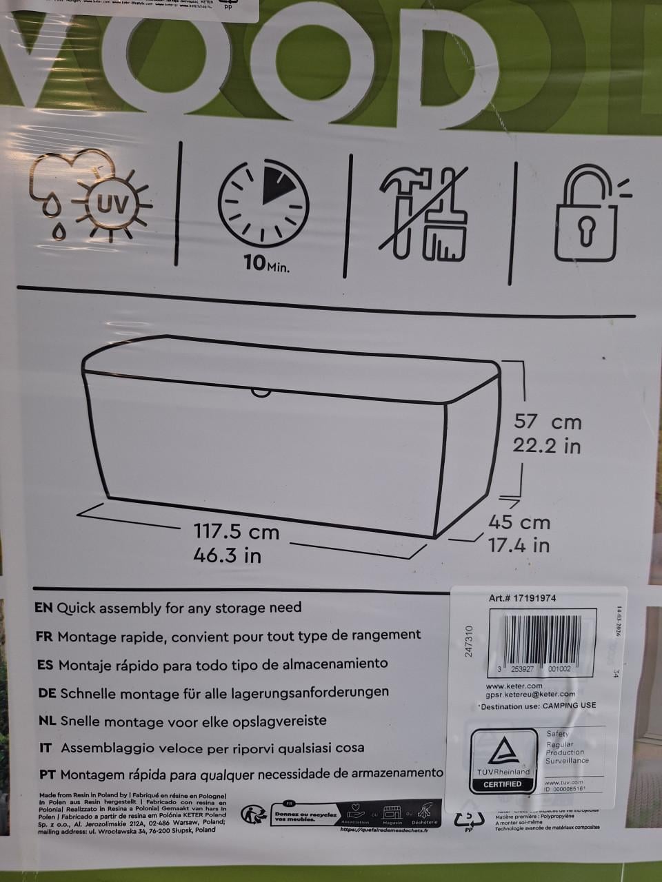 Tuinbox / Kussenbox