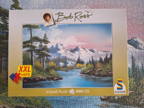 Schmidt puzzel Bob Ross - Lente 1000 stukjes XXL!