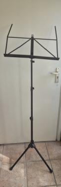 Muziekstandaard  Zwart gelakt metaal