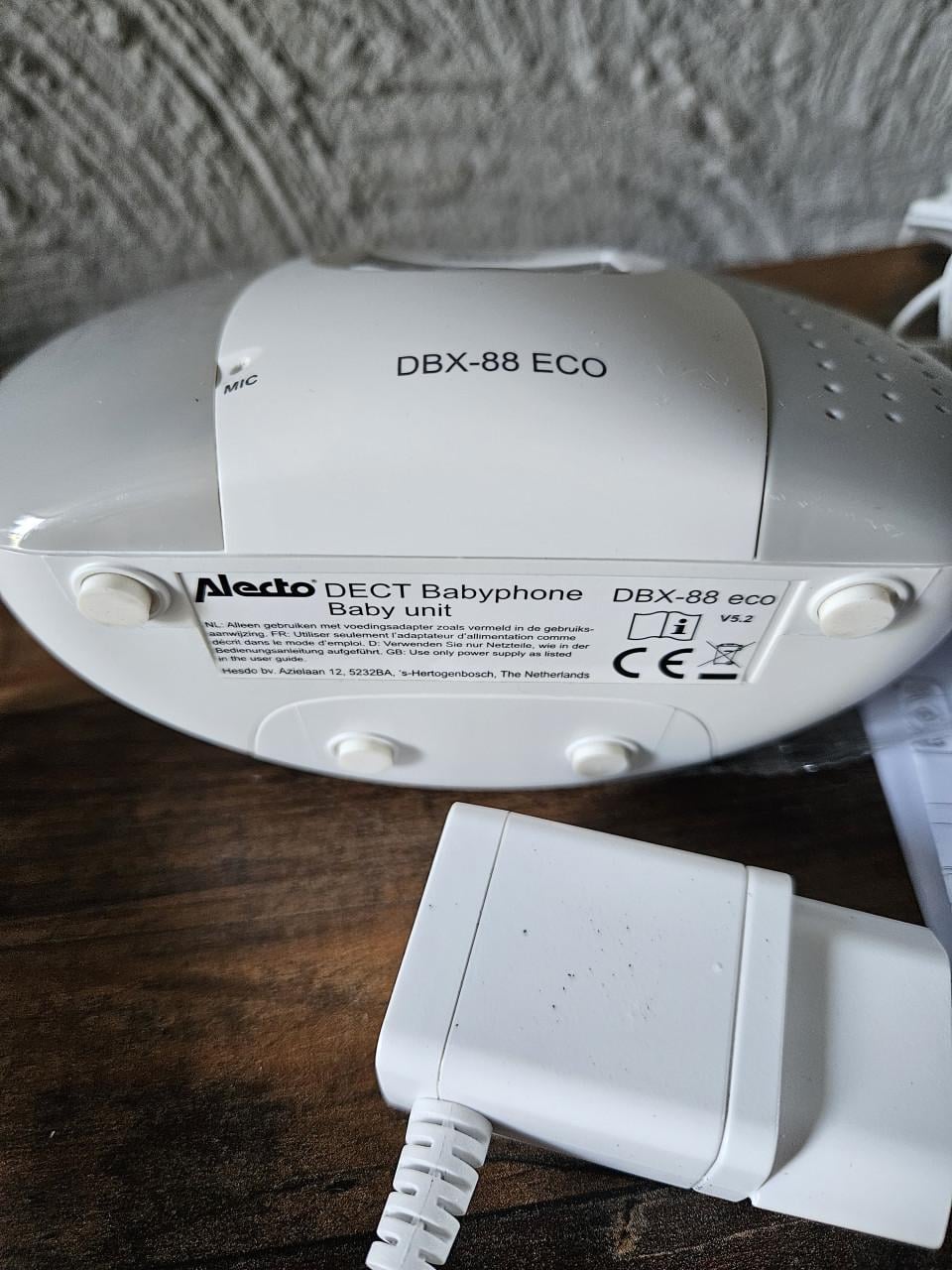 Zgan Alecto DBX-88 ECO Babyfoon met monitor