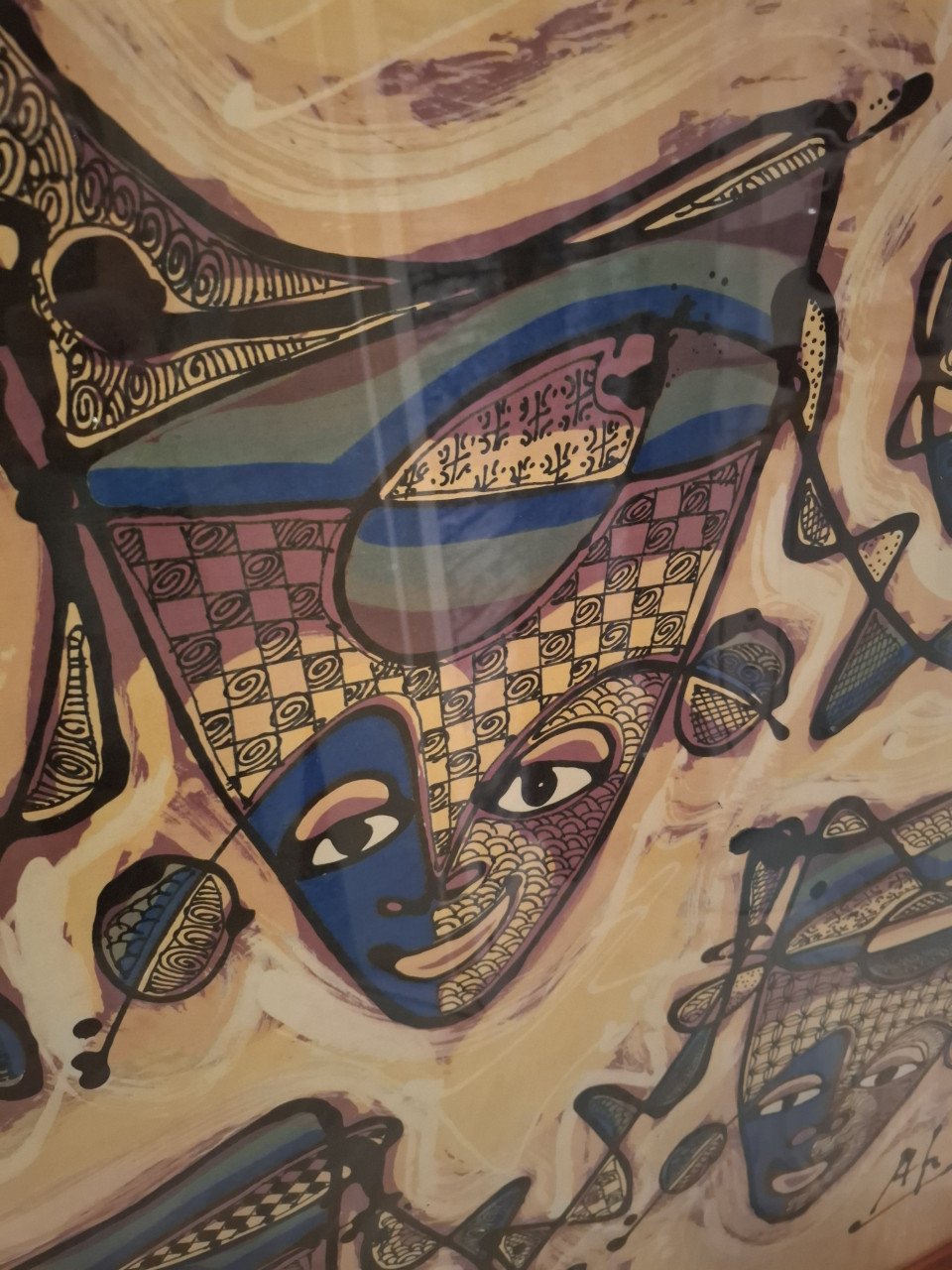 Grote Indonesische schilderij