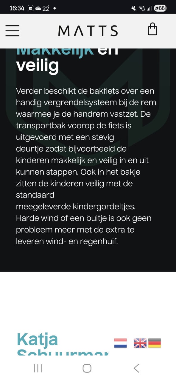 Prachtige Matts bakfiets zgan