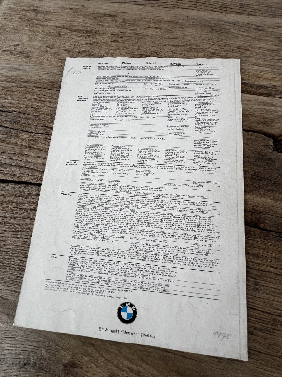 BMW 3.3L 3.0 Si 2500 2800