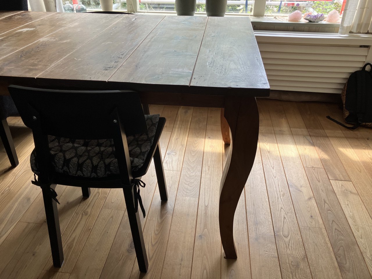 Prachtige eettafel! Indonesisch hout