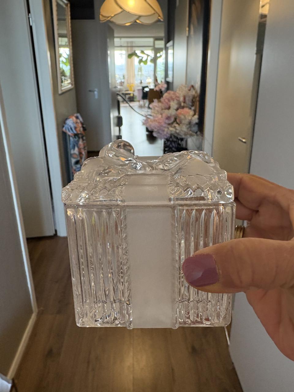 Sieraden doosje Kristal, met strikdeksel