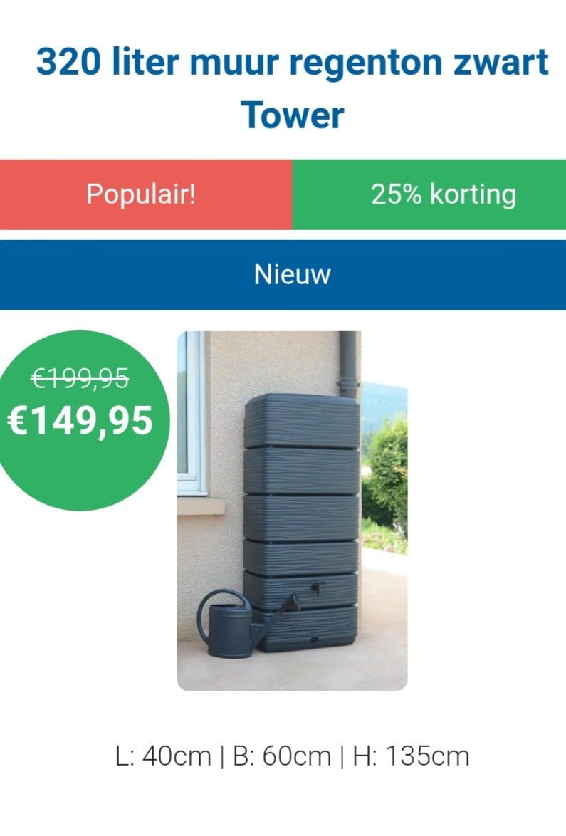 Moderne regenton NIEUW