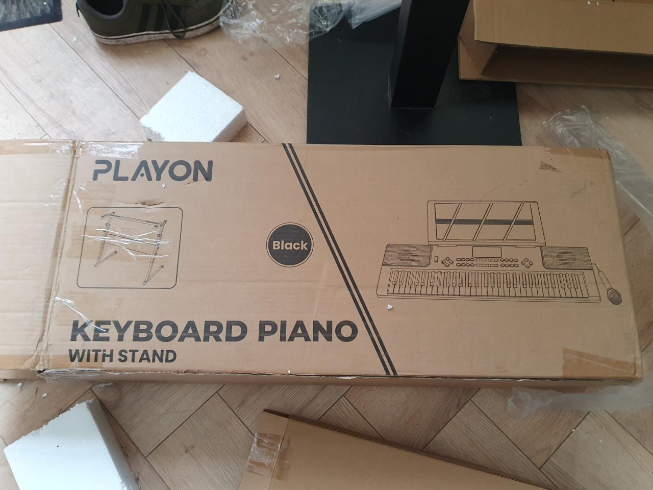 PlayOn keyboard met standaard + microfoon | zgan
