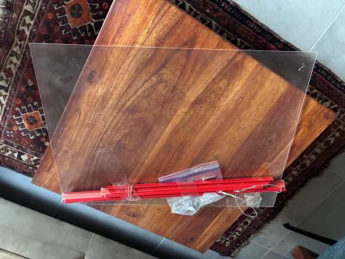 Lijst met plexiglas plaat