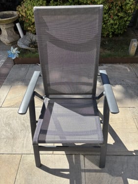 Tuinstoel met kussen 2x