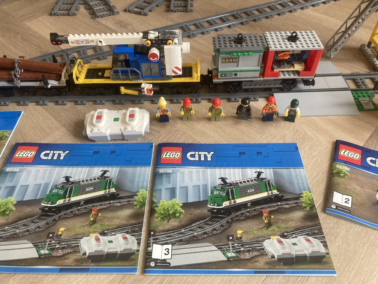 Lego Trein 60198 met twee sets extra rails