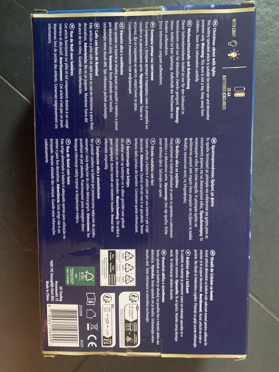 Verlicht kerstdorpje