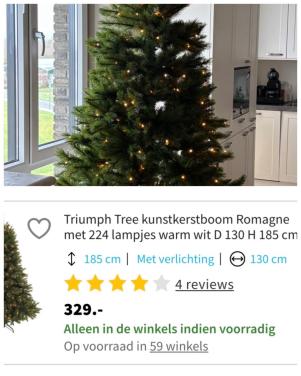 Mooie kunstkerstboom
