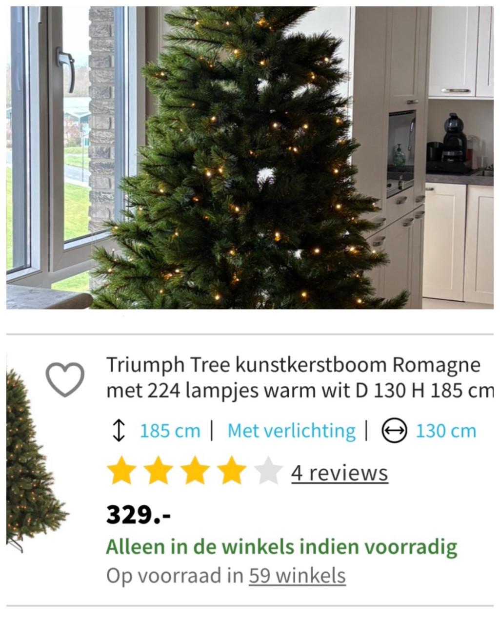 Mooie kunstkerstboom