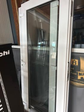 Witte kunststof openslaande tuindeuren incl kozijn