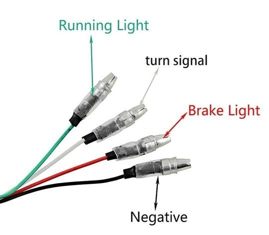 Nieuw Set 4 Kunstof Motor Led Knipperlichten