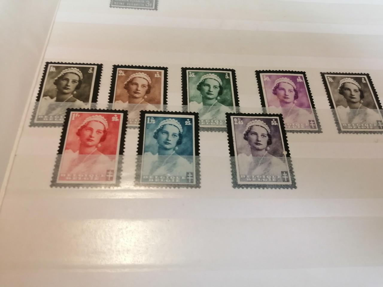 Postzegels koningin astrid