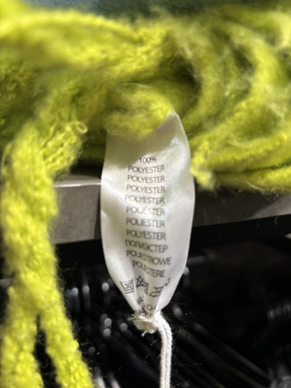 Sarlini muts & sjaal limoengroen