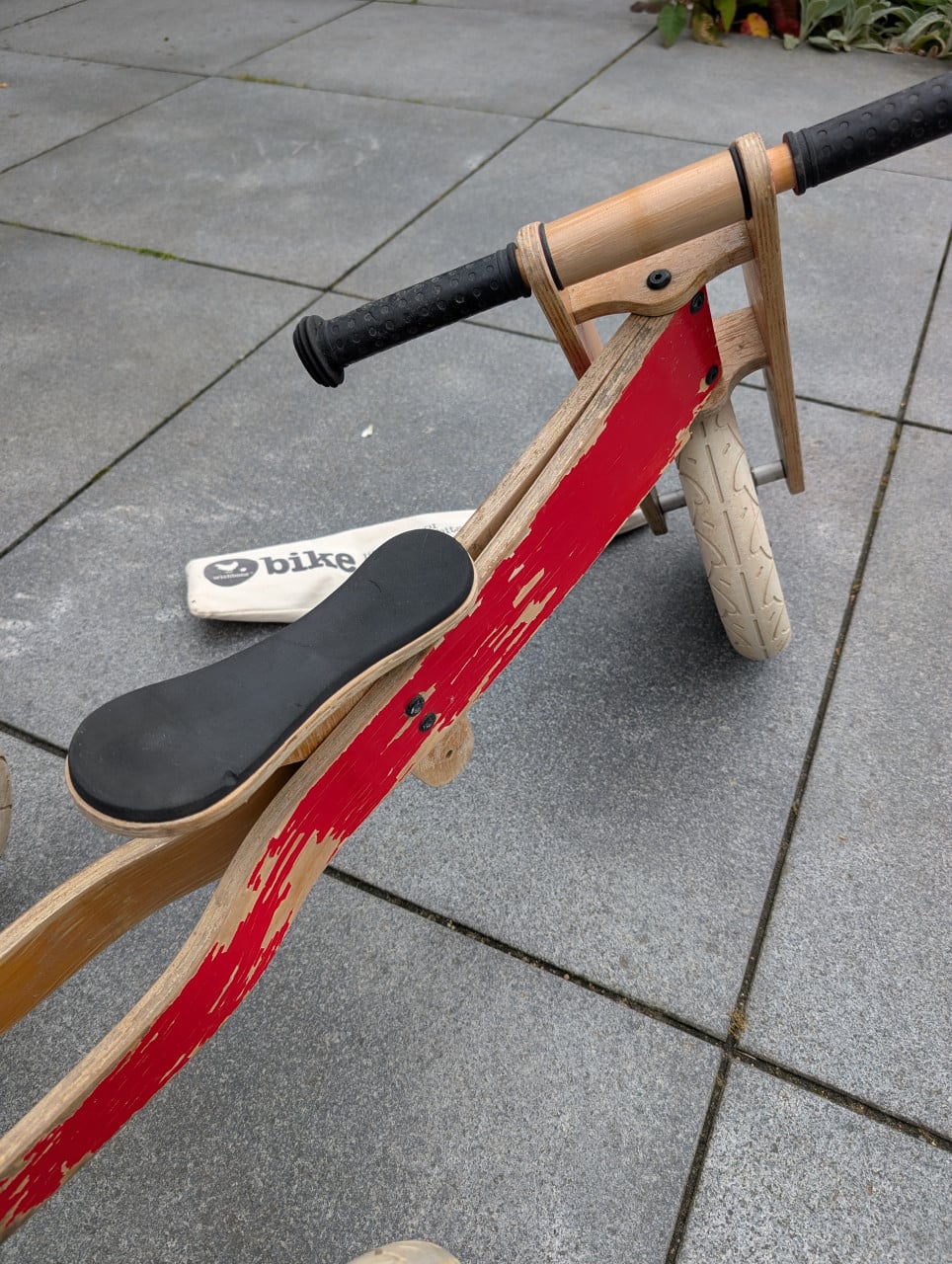 Houten driewieler/loopfiets Wishbone Bike