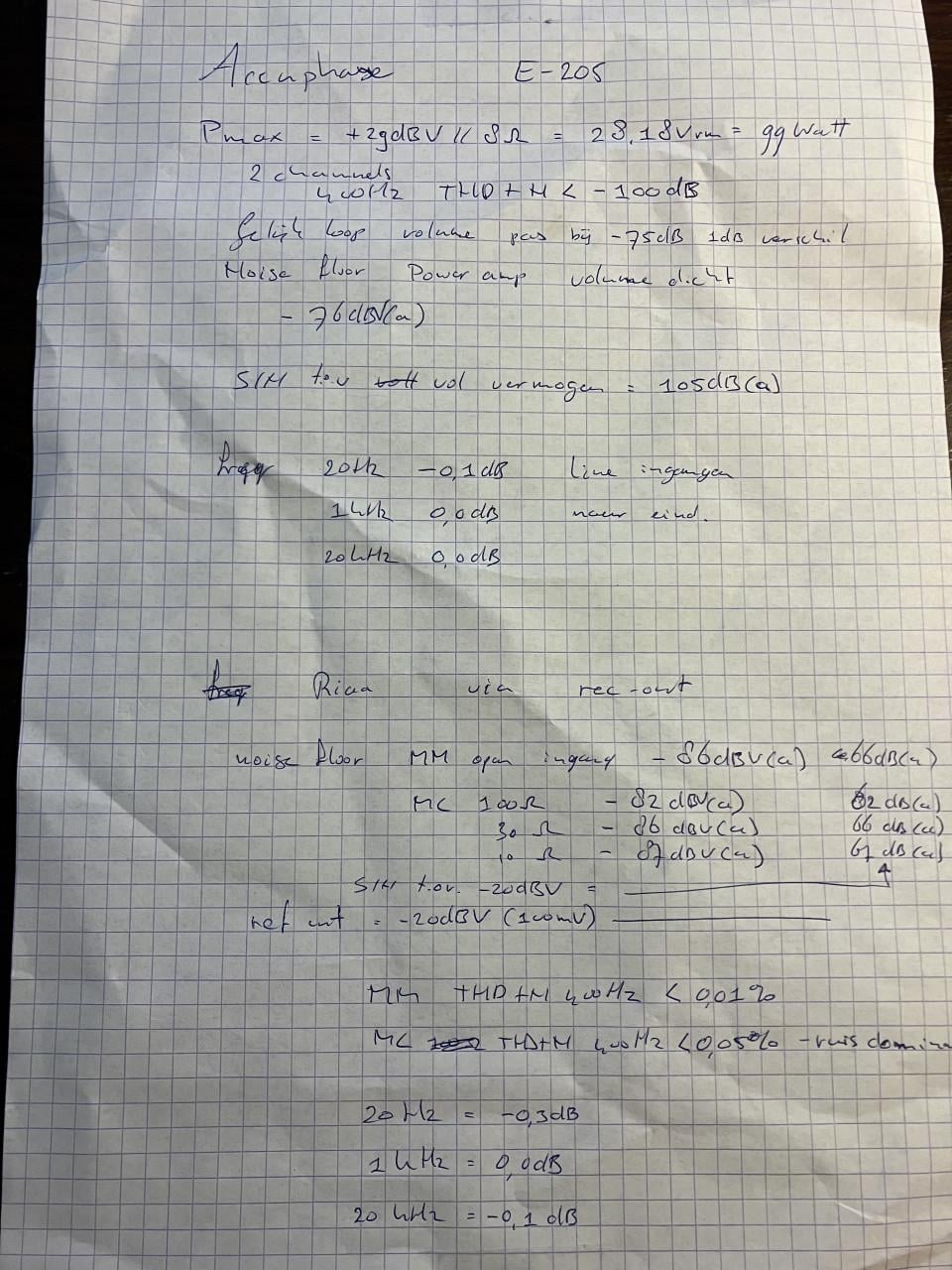 Accuphase E-205 champagne full service garantie keurige staat Phono MM + MC