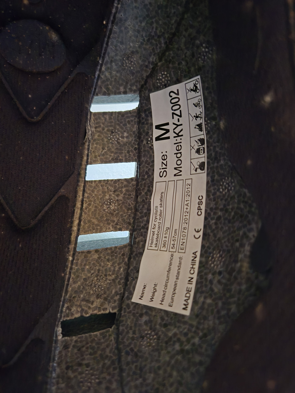 Skeelerhelm met verlichting z.g.a.n.